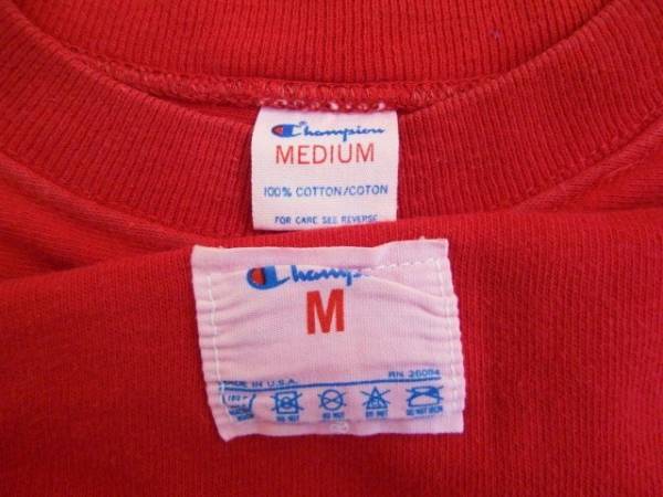 80's Champion футбол футболка M Vintage USA б/у одежда редкость 