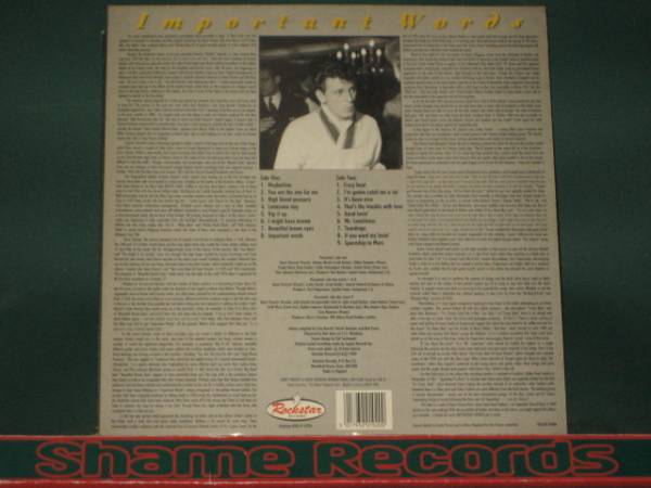 Gene Vincent - Important Words // 5點(diǎn)で送料無料!! LP