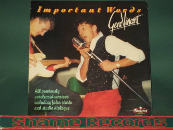 Gene Vincent - Important Words // 5點(diǎn)で送料無料!! LP