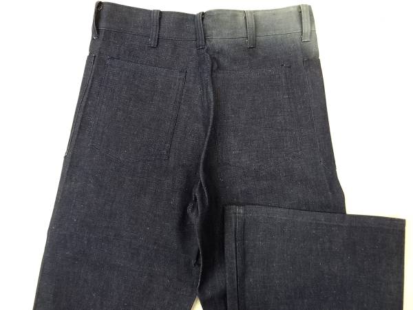 ビンテージ BIG SMITH ビッグスミス 60S 70S 巻き ノーシーム インディゴ デニム フレア ベルボトム デッドストック セーラー パンツ 希少