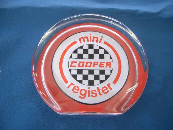  подлинная вещь Англия mini COOPER register / Mini * Cooper * резистор пресс-папье USED товар 