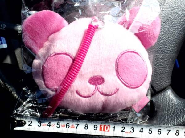 非売品☆ピンクパンダちゃん☆ぬいぐるみ☆ガード入れ☆パスケース☆殘1