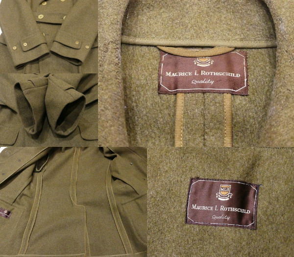 最終出品 美品 30s ビンテージ ショールカラー ダブルブレスト ウール マッキーノ コート ｗｗ1 ｗｗ2 40s US ARMY ミリタリー オフィサー