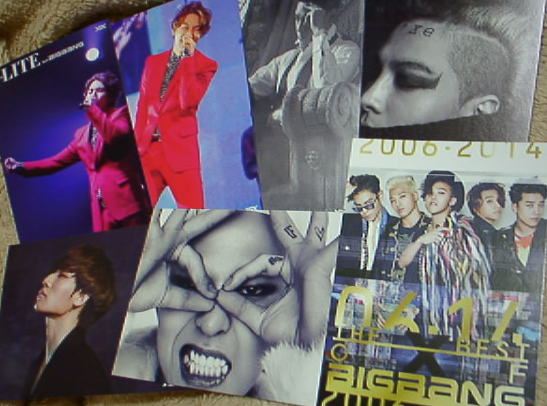 BIGBANG,G-DRAGON,T.O.P,SOL,D-LITE特典ポストカード7枚セット!_画像1