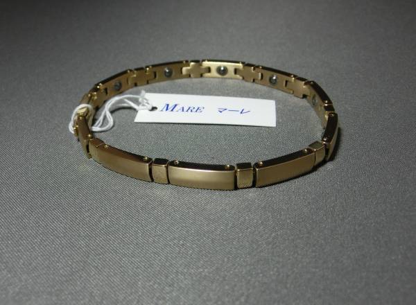 174# germanium 9 piece attaching original titanium bracele gold 5.5mm width #