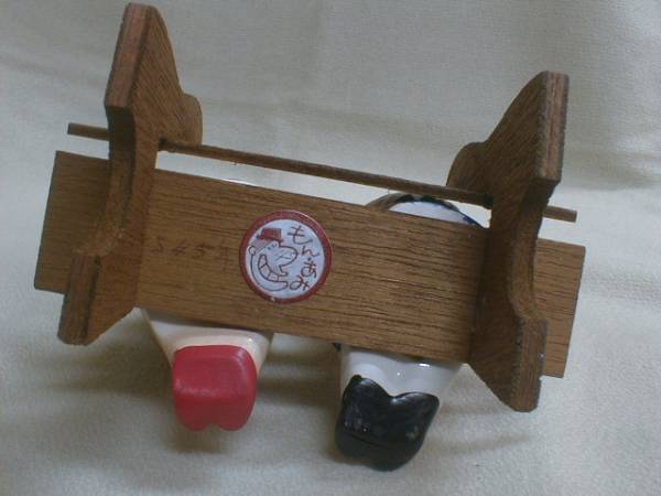  Showa 45 год ....... люди 12x12x9cm старый украшение украшение 