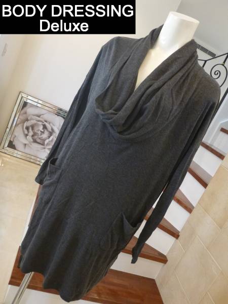  beautiful goods Body Dressing Deluxe 38 gray knitted One-piece M corresponding 