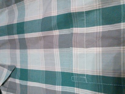 ポールスミス 長袖シャツ 中古美品 緑×白×グレー M_画像2