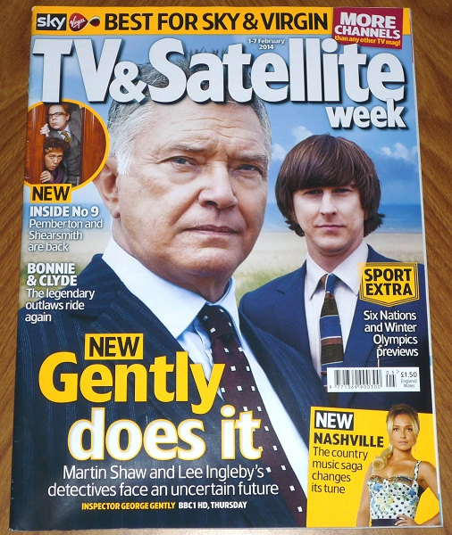 英TV誌 マーティンショウ リーイングルビー ジョージジェントリー コニーブリットン ナッシュビル Martin Shaw George Gently Nashville