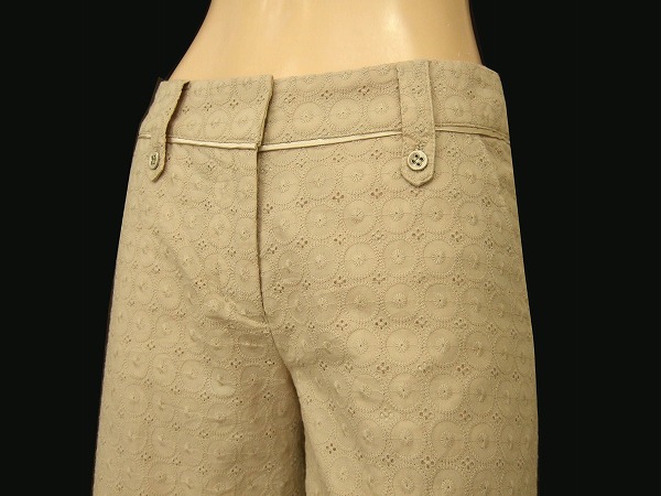 d as good as new *SPB*e Spee Be * beige group * total cotton race! beautiful shorts *M size 