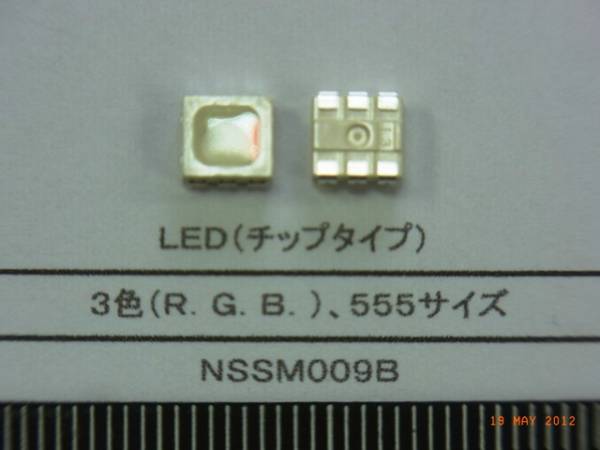 LEDチップ面実装　NSSM00９B（3色/5555サイズ）：　20個で1組　_画像2