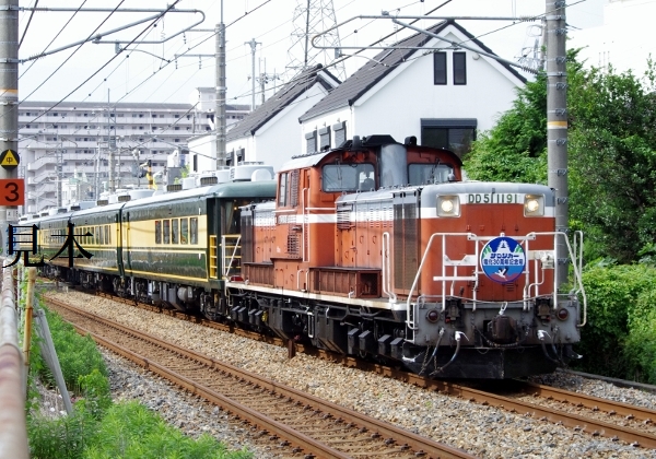 ★鉄道画像★DD51サロンカー宝塚・城崎電化３０周年記念号_画像2