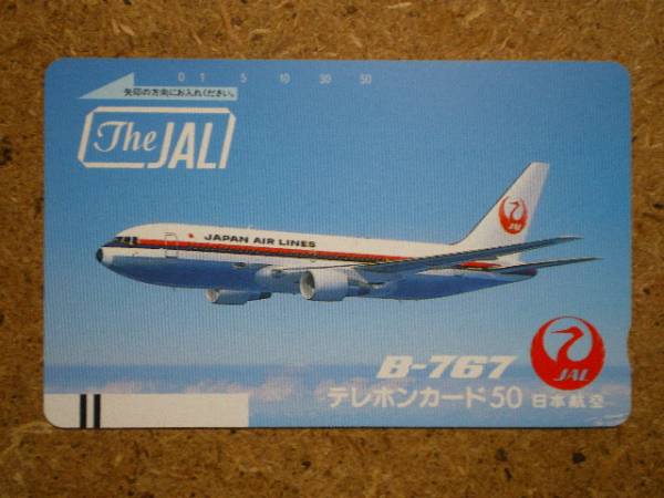 hiko* авиация 110-14034 Japan Air Lines JAL B-767 телефонная карточка 