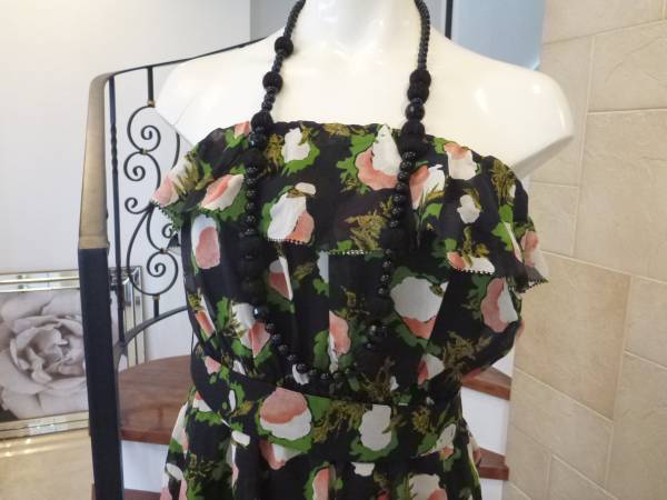 ★ 超美品　JILLSTUART(ジル スチュアート)　黒　チューブワンピース　0　　S相當