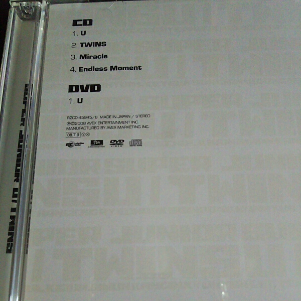 SUPER JUNIOR「U/TWINS」初回盤CD+DVD_画像2