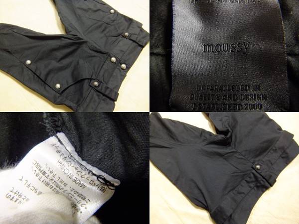 moussy Moussy short pants size 1 black ... beautiful goods .7 sheets 