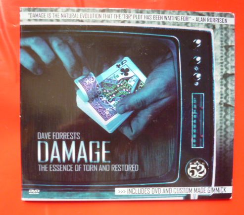目の前で復活するカード　 DAMAGE 　DVD&ギミック　マジック 　手品　レクチャー　種明かし_画像1