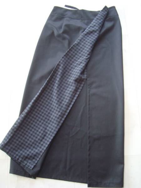 Y`s yohji yamamoto черный длинная юбка size3 wise 