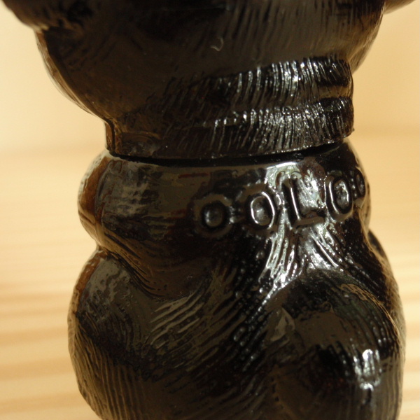 希少UKアンティーク香水ボトル幸運を呼ぶ黒猫 ウールー1920年代　BONZOのお友達・撮影演出用古道具etc_画像2