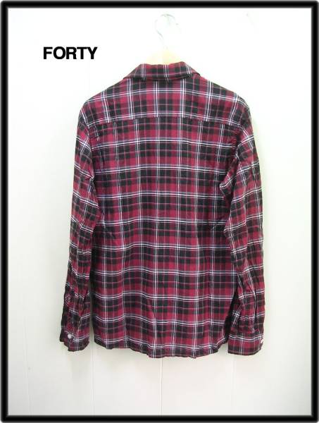 3 【FORTY FINE CLOTHING フォーティーファインクロージング チェックシャツ】40-B028_画像3