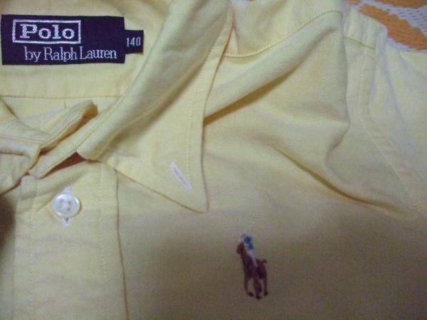 * Ralph Lauren long sleeve shirt *(140) yellow color 