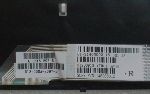 *VAIO typeS VGN-SR для японский язык клавиатура _148-088-312 чёрный рамка-оправа 