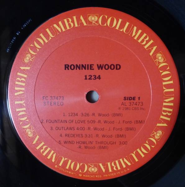 RON WOOD「1234」米ORIG[初回FC規格]シュリンク美品_画像3