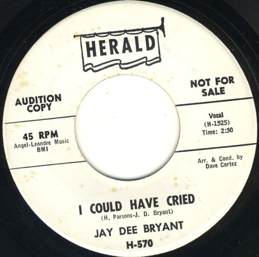 * 60's Rare Deep R&B 45 * Jay Dee Bryant *_画像2