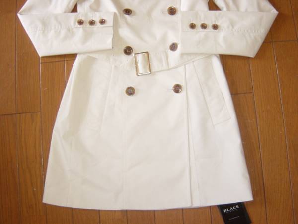  Moussy new goods sale * trench coat BLACKbymoussy ivory white 