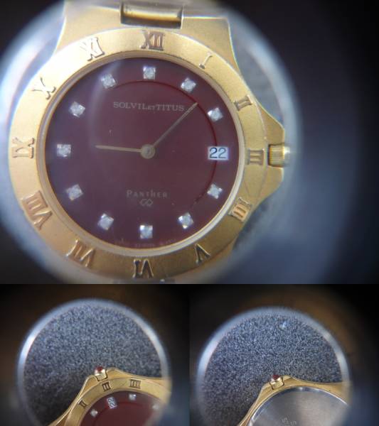 ◇◆SOLVIL ET TITUS PANTHER  наручные часы  SWISS 63-8086-41 QZ  продаю как нерабочий  