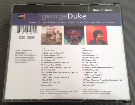George Duke / Three Originals 2CD　Large Professorネタ！_画像3