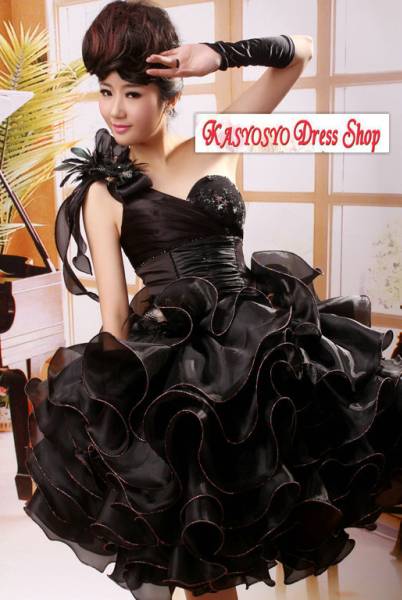  miniskirt One-piece type party dress black Mai pcs costume 