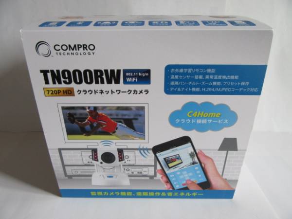 新品★パン／チルト機能搭載ネットワークカメラ★Compro TN900RW_画像1