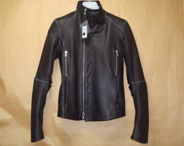 ★68%OFF★定価\264000★正規Y.PROJECT☆KUDU LEATHER JACKET☆プレタポルテ★天然皮革★ブラック★ROYAL FLASH_画像1