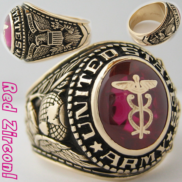 * including postage SALE* college ring \'80s military US Army Docter. beautiful 