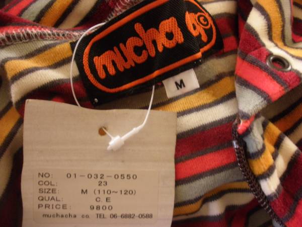 新品 ムチャチャ むちゃちゃ muchacha パーカー ボーダー M