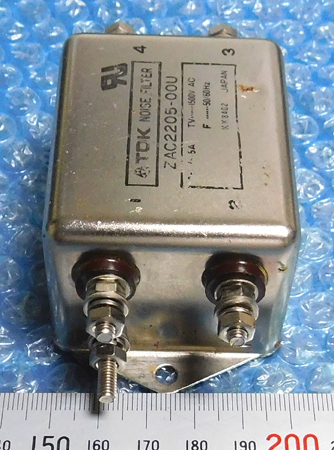 TDK ZAC2205-00U AC power supply line for EMC filter (AC250V/5A) * used [KN61]