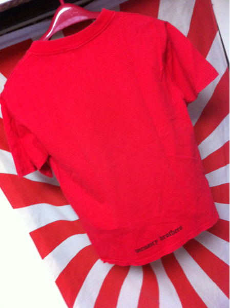  Ships ×makna Lee Brothers ) W name USA made red T-shirt S