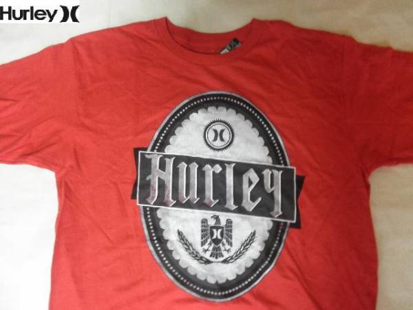 本場USA購入 ハーレー【Hurley】Classic Fit プリントT US L RED_画像1