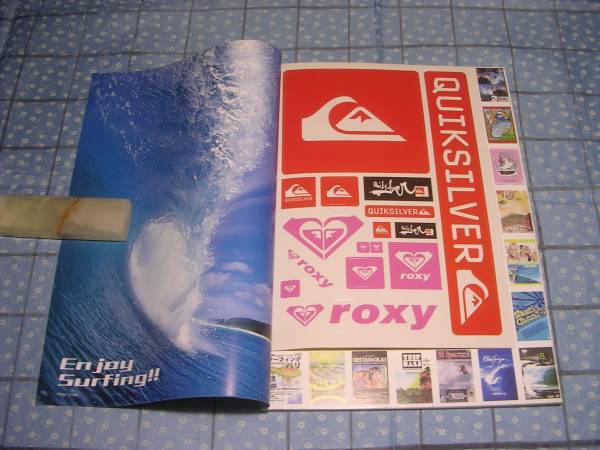 即決★GET SURF すべてのサーファーに贈るスーパーライディング DVD無し QUIKSILVER ステッカー未使用_画像2