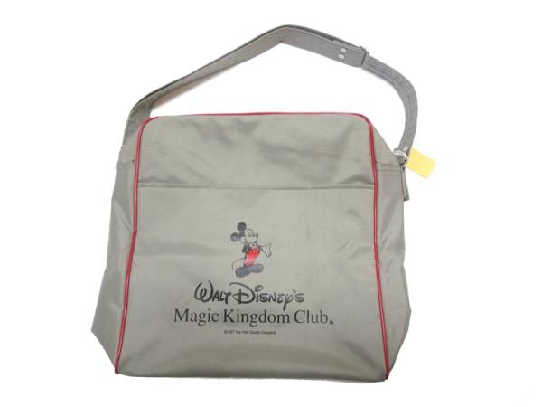 80*s Vintage Mickey Mouse Magic Kingdom Clubworuto Disney серый × красный сумка и мужчина и женщина 