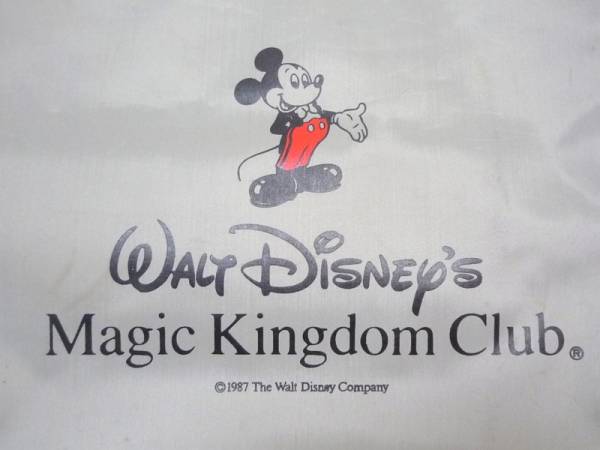 80*s Vintage Mickey Mouse Magic Kingdom Clubworuto Disney серый × красный сумка и мужчина и женщина 