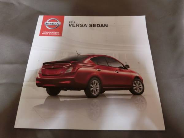  Nissan [VERSA SEDAN]US каталог JDM левый руль USDM Северная Америка версия каталог 