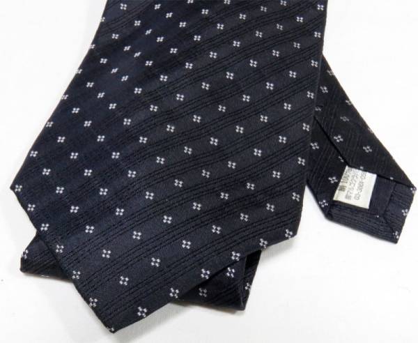 tos car niTOSCANI silk 100% fine pattern necktie Vintage 078