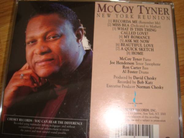 McCOY TYNER NEW YORK REUNION 国内CD JOE HENDERSON RON CARTER_画像2