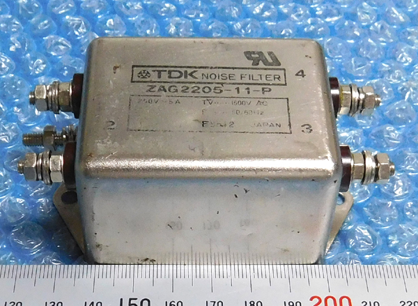 TDK ZAG2205-11-P ノイズフィルター (AC250V/5A) [管理:KN60]_画像2