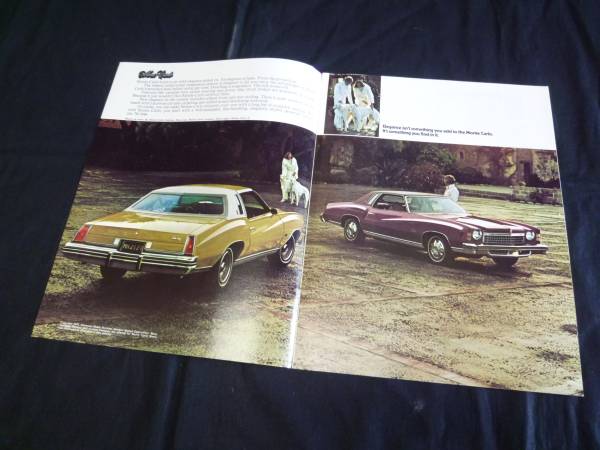 【￥900 即決】GM シボレー モンテカルロ 専用カタログ 英語版 1974年【当時もの】_画像2