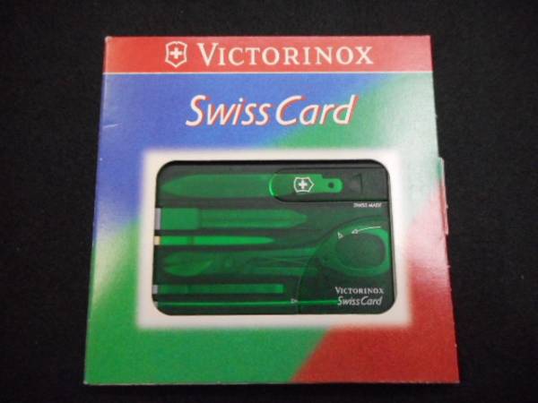 ナイフ　小型　薄型　VICTORINOX SWISS CARD ビクトリノックス
