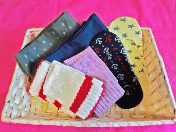 [ new goods ] leggings & leg warmers & cover socks 6 pair collection socks lucky bag 