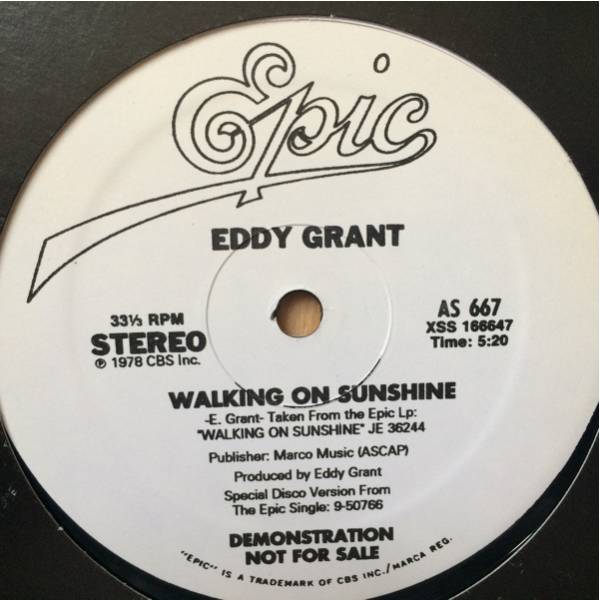 12' Eddy Grant-Walking On Sunshine/Electric Avenue_画像1